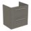 Ideal Standard i.life A Wall-Hung Vanity Unit with Chrome Handles & Basin Matt Quartz Grey 600mm x 440mm x 630mm