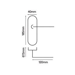Smith & Locke Bude Fire Rated Lever Lock Door Handles Pair Polished Chrome