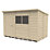 Forest  10' x 6' (Nominal) Pent Overlap Timber Shed with Assembly