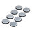Fix-O-Moll Grey Round Self-Adhesive Easy Gliders 25mm x 25mm 8 Pack