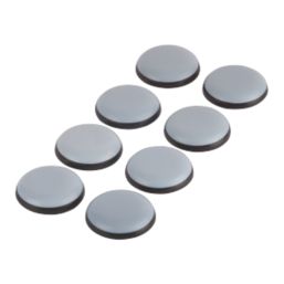 Fix-O-Moll Grey Round Self-Adhesive Easy Gliders 25mm x 25mm 8 Pack