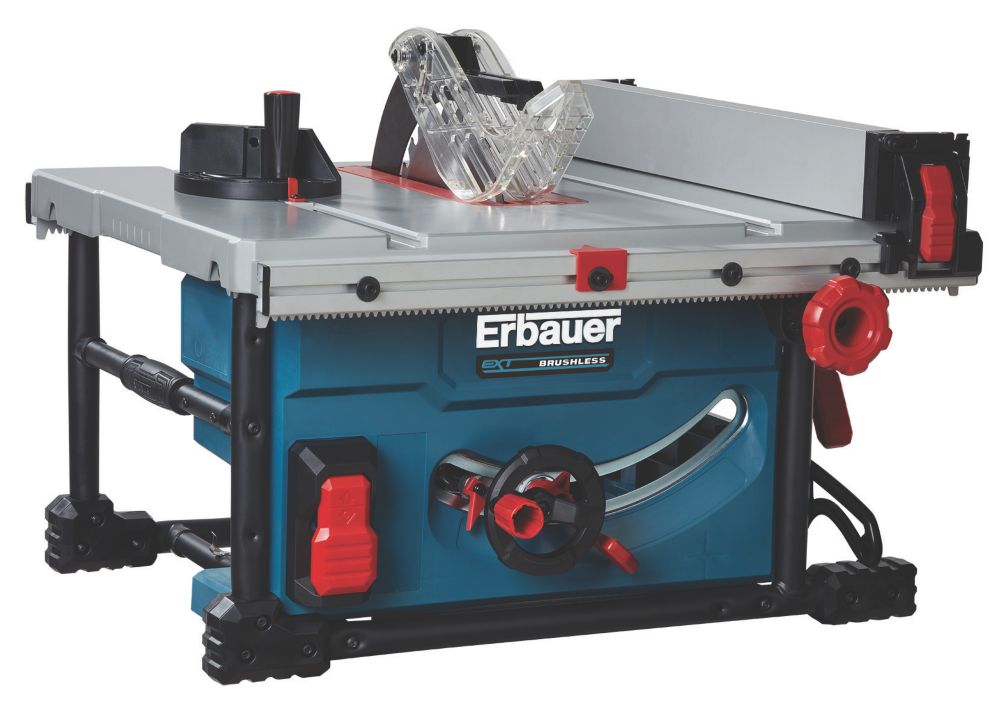 Erbauer ETS18-Li-210 18V Li-Ion EXT 210mm Brushless Cordless Table Saw -  Bare - Screwfix