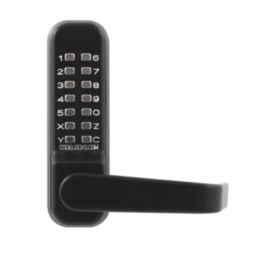Codelocks  Push-Button Lock & Mortice Latch with Code-Free Mode 57mm Matt Black