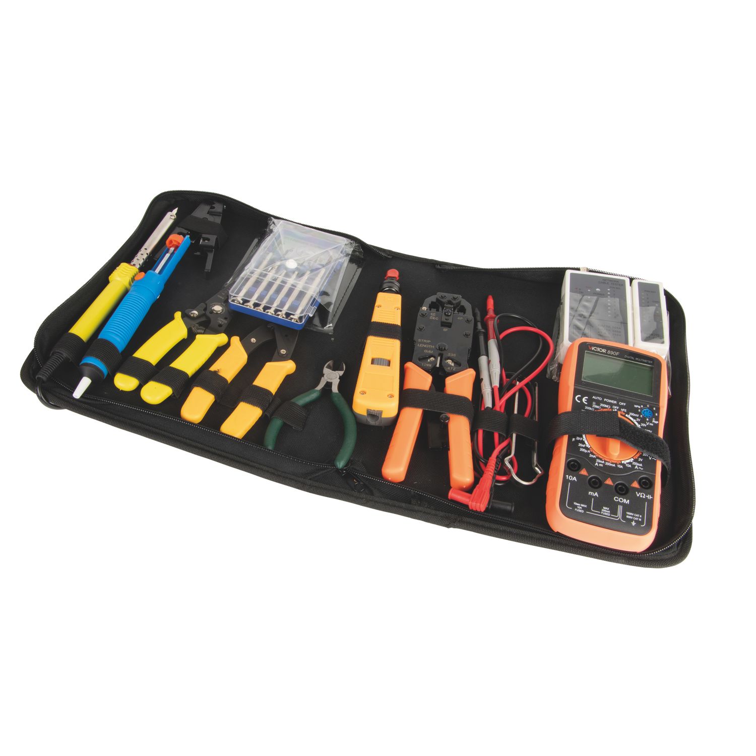 Labgear Network & Telephone Toolkit 18 Piece Set (722KM)