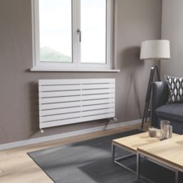 Ximax Oceanus 595mm x 1200mm 2597BTU White Horizontal Designer Radiator