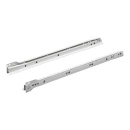 Essentials White Bottom Fix Self-Closing Roller Drawer Runners 300mm 2 Pack