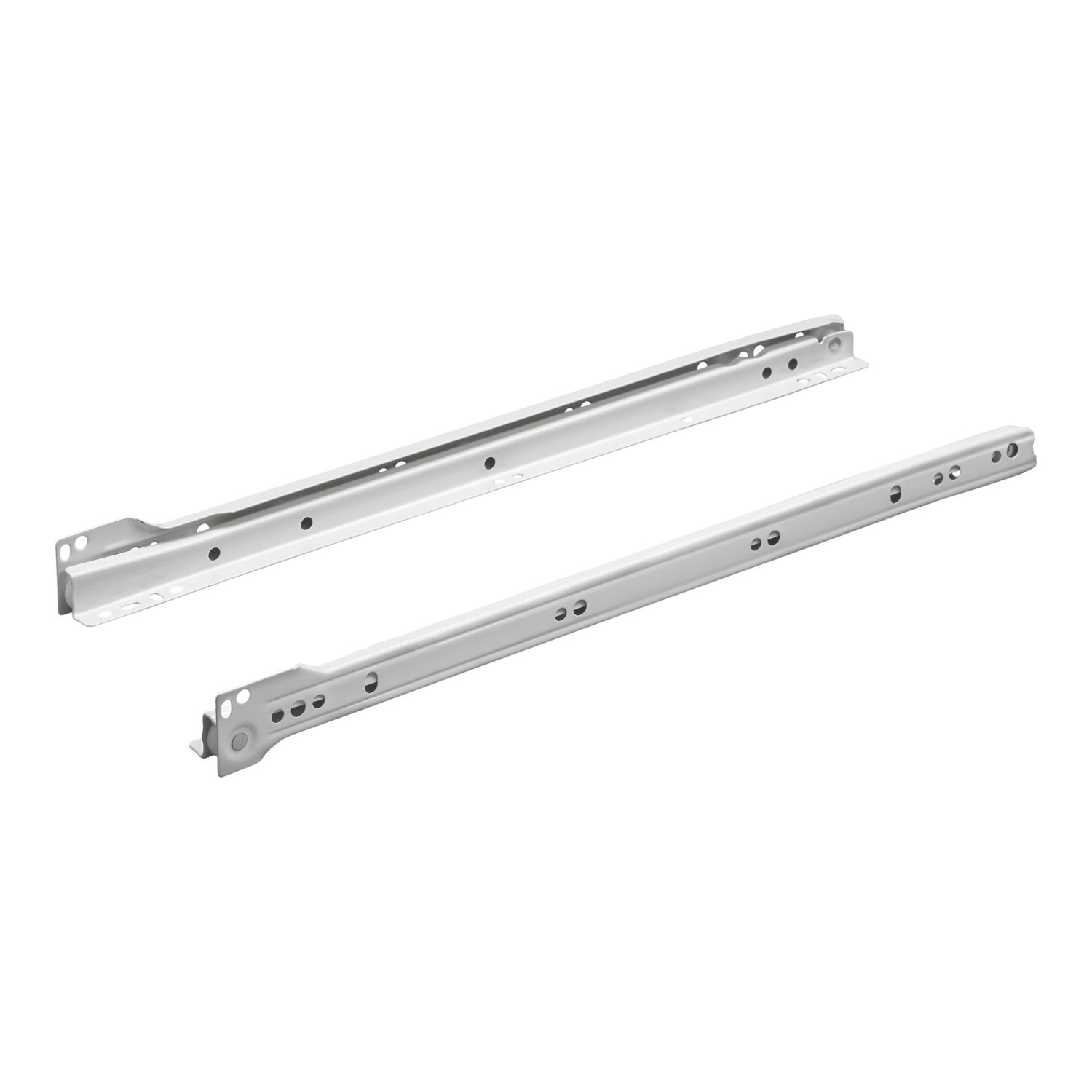 Essentials White Bottom Fix Self-Closing Roller Drawer Runners 300mm 2 Pack (722VN)