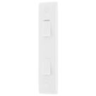 British General 800 Series 20A 16AX 2-Gang 2-Way Light Switch  White