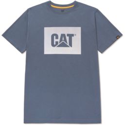 CAT Graphic Short Sleeve Tee Shirt Blue 2X Large 47" Chest