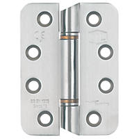 Smith & Locke  Satin Stainless Steel Grade 13 Fire Rated Anti-Ligature Hinges 102x76mm 2 Pack