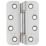 Smith & Locke  Satin Stainless Steel Grade 13 Fire Rated Anti-Ligature Hinges 102mm x 76mm 2 Pack