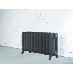 Arroll 470mm x 914mm 3378BTU Black Cast Iron 3 Column Radiator