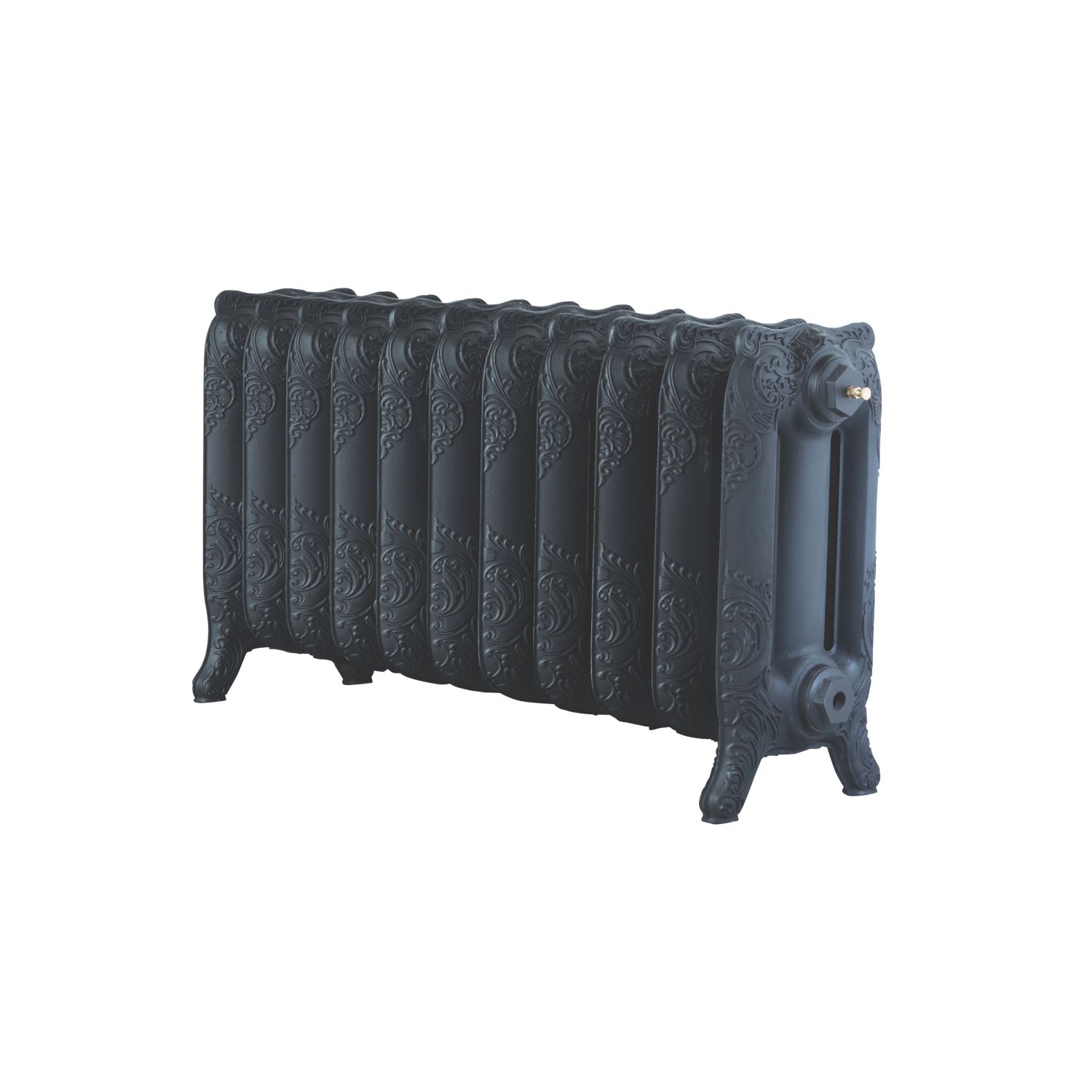 Arroll 470mm x 914mm 3378BTU Black Cast Iron 3 Column Radiator (7237P)
