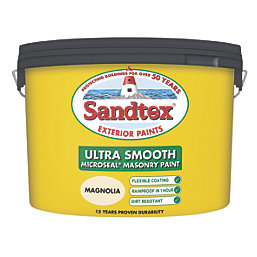 Sandtex  Ultra Smooth Magnolia Masonry Paint 10Ltr