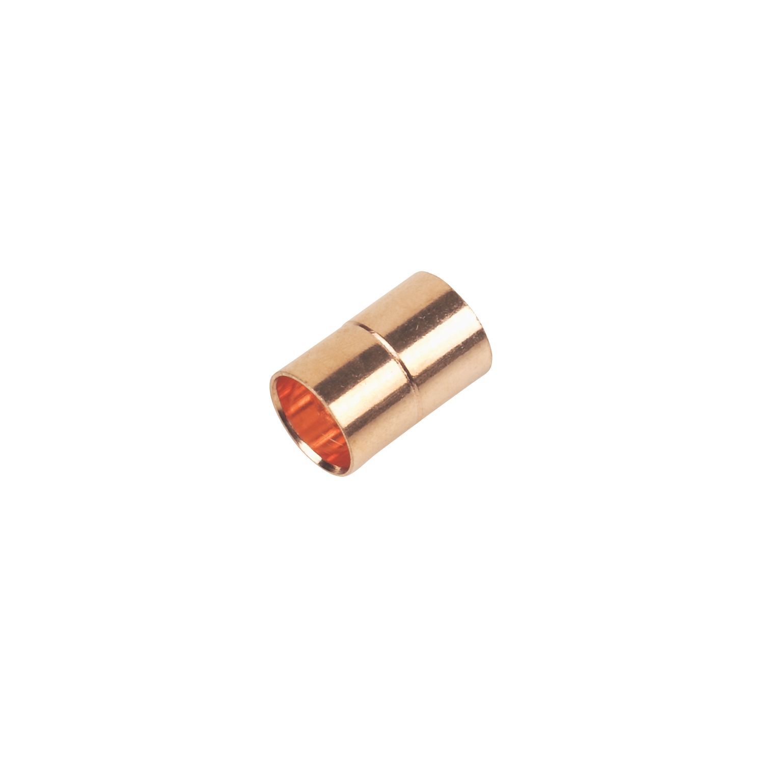 Flomasta Copper End Feed Equal Couplers 10mm 2 Pack (72388)