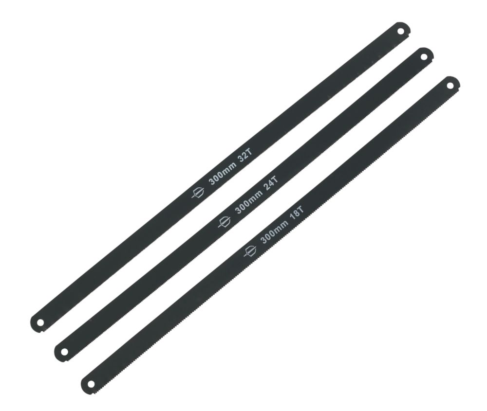 Magnusson  Aluminium Hacksaw Blade Set 12" (300mm) 3 Pieces