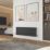 Azur 400mm x 1190mm 3583BTU Anthracite Horizontal 3 Column Radiator