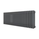 Azur 400mm x 1190mm 3583BTU Anthracite Horizontal 3 Column Radiator
