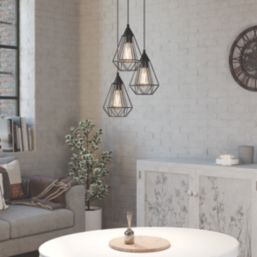 Eglo Tarbes Pendant Light Black