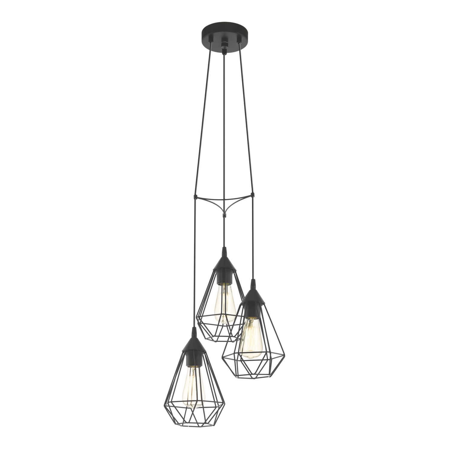 Eglo Tarbes Pendant Light Black (723CX)