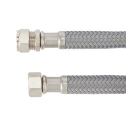 Flomasta Straight Flexible Compression Hose 15mm x 1/2" x 300mm