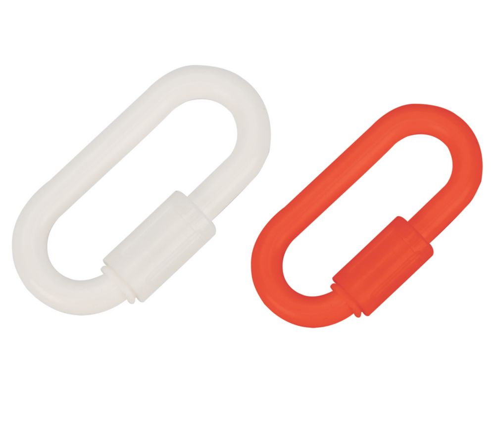 Essentials Quick Link Red & White 55/72mm 4 Pack Screwfix