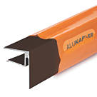 ALUKAP-XR Brown 16mm Sheet End Stop Bar 4800mm x 40mm