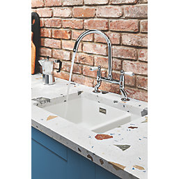 Clearwater Elegance Dual-Lever Mixer Tap Chrome