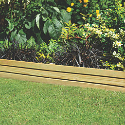Forest Slatted Border Edging Smooth-Planed 1.2m 5 Pack