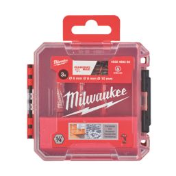 Milwaukee  Hex Shank Tile & Glass Diamond Max Drill Bits 3 Piece Set