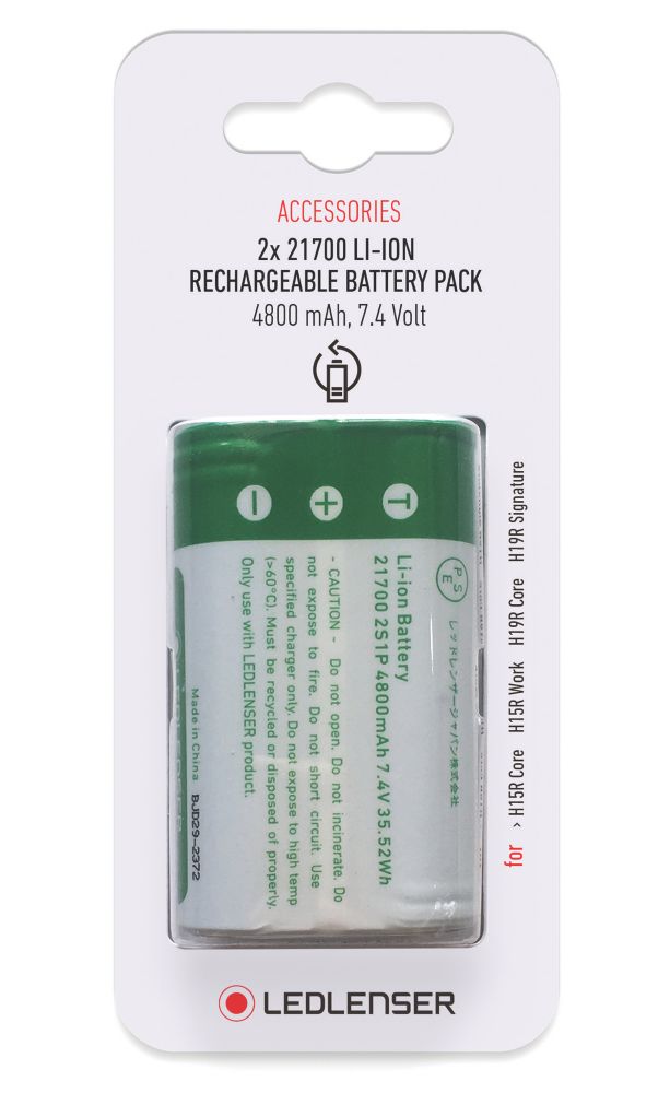 LEDlenser 502310 Rechargeable LiIon Batteries 2 Pack Screwfix