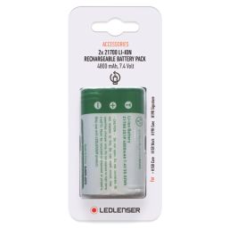 LEDlenser 502310 Rechargeable Li-Ion Batteries 2 Pack