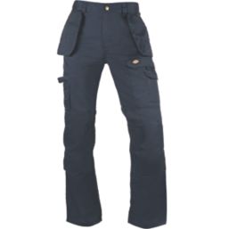 Dickies Redhawk Pro Trousers Navy Blue 36" W 34" L