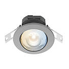 Calex SMD 220-240V 2700-6500K Adjustable Tilting Head  LED Smart Downlight With Variable White Light Steel 4.9W 345lm