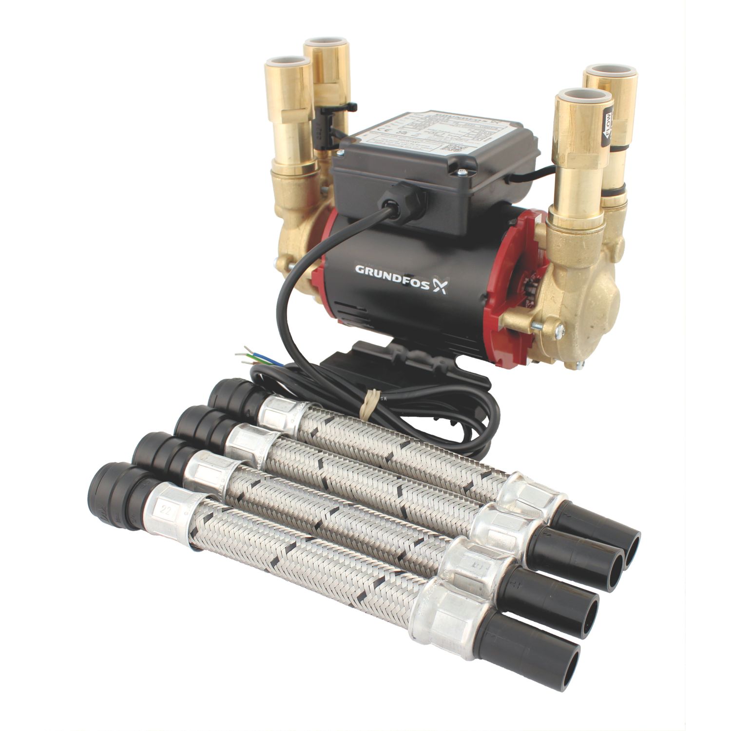 Grundfos STP-1.5 B Regenerative Twin Positive Head Shower Pump 1.5bar (723RU)