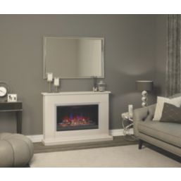 Be Modern Hansford Electric Fireplace Grey Painted-Effect 1170mm x 300mm x 815mm