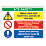 "Heavy Plant & Machinery Operate On Site" Sign 600mm x 800mm