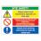 Essentials  "Heavy Plant & Machinery Operate On Site" Sign 600mm x 800mm