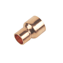 Flomasta  Copper End Feed Reducing Couplers 15mm x 10mm 10 Pack