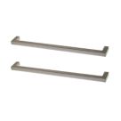 Essentials Golpar D Handles Brushed Nickel 233mm 2 Pieces