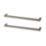 Essentials Golpar D Handles Brushed Nickel 233mm 2 Pieces