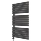 Ximax 1164mm x 600mm 2048BTU Black Flat Electric Towel Radiator