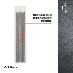 Magnusson  Replacement Leads for Deep Hole Construction Pencil 6 Pack