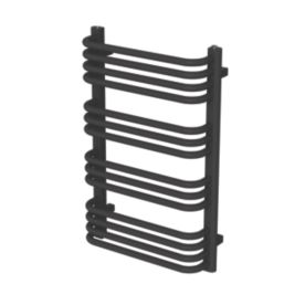 Flomasta U-Shape 760mm x 500mm 1402BTU Black Vertical Designer Radiator