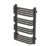 Flomasta U-Shape 760mm x 500mm 1402BTU Black Vertical Designer Radiator