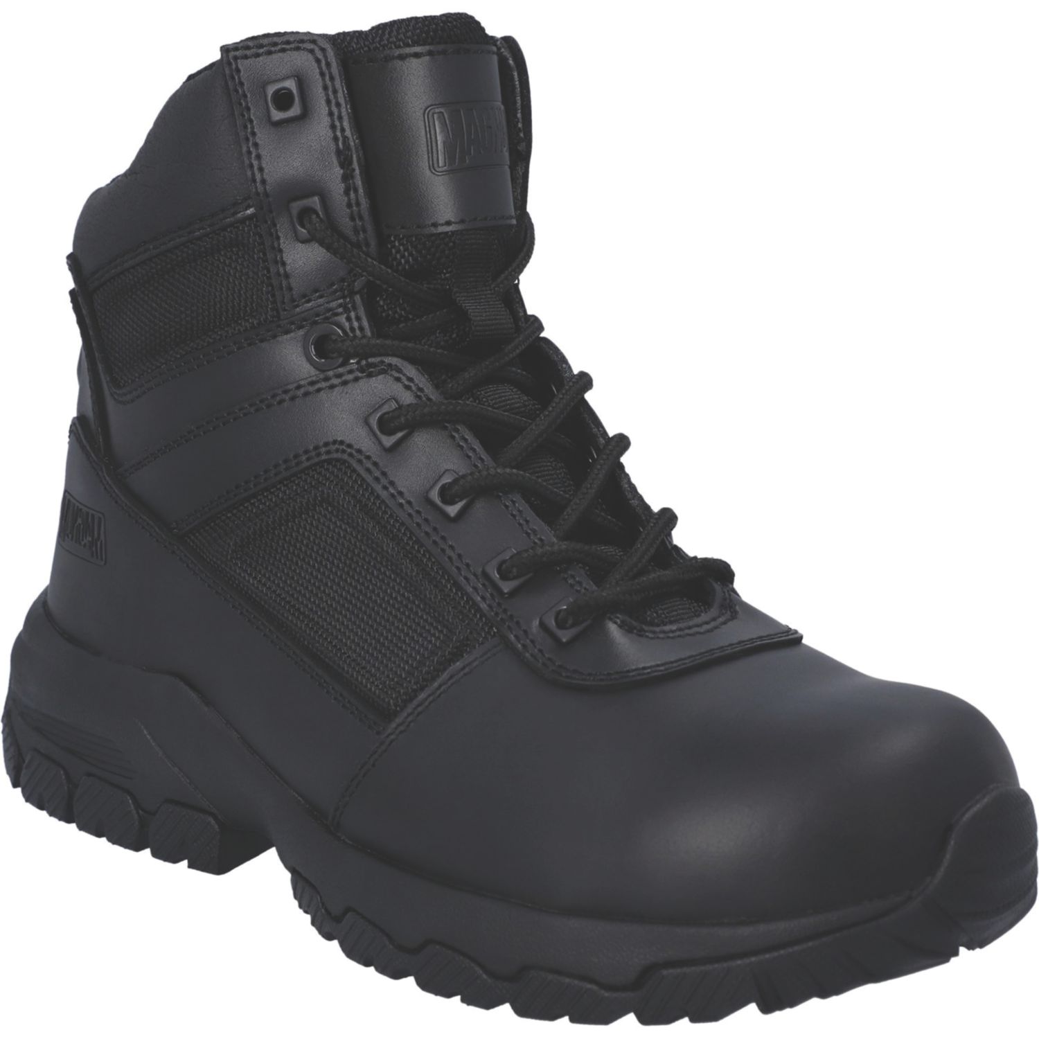 Magnum Size 2 Womens Black Water-Resistant Occupational Work Boots (724CW)