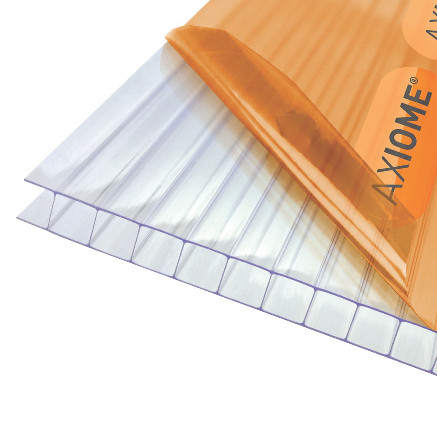 Axiome Twinwall Polycarbonate Sheet Clear 1000mm x 10mm x 2000mm (724FH)