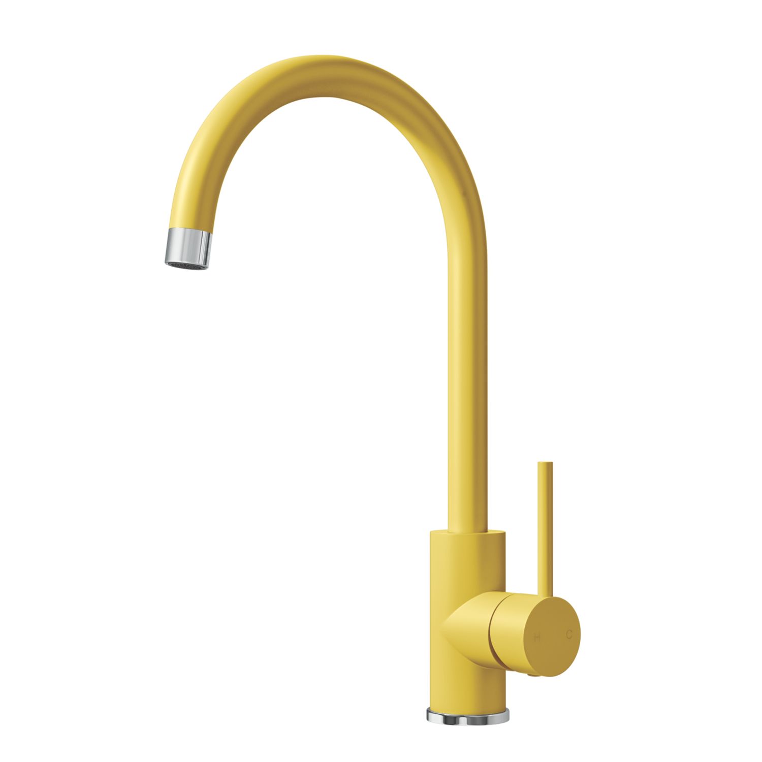 ETAL Sorrento Single Lever Kitchen Mixer Tap Matt Yellow (724FK)