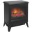 Dimplex Casper Black Electric Stove with Built-In Fan Heater 440mm x 571mm