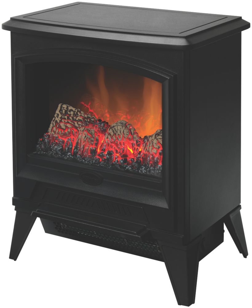 Dimplex Casper Black Electric Stove with BuiltIn Fan Heater 440mm x